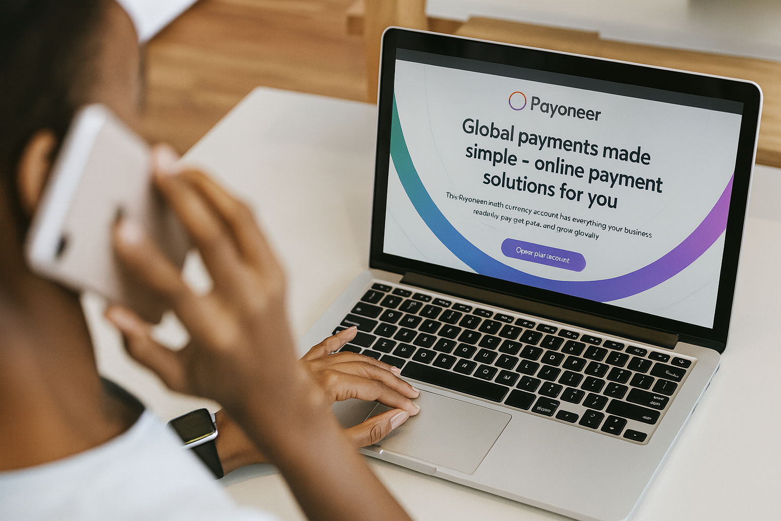 Payoneer homepage